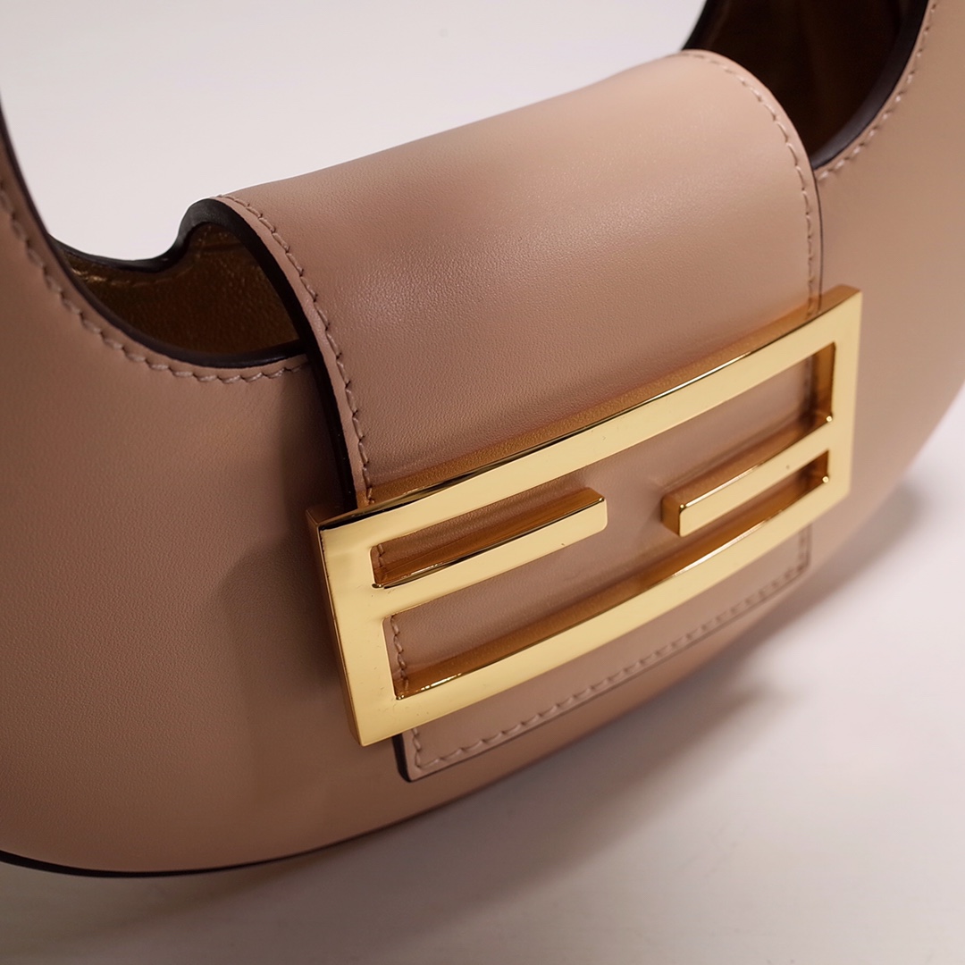 Fendi Cookie Pink Leather Mini Handbag（22-17.5-4.5cm） - DesignerGu