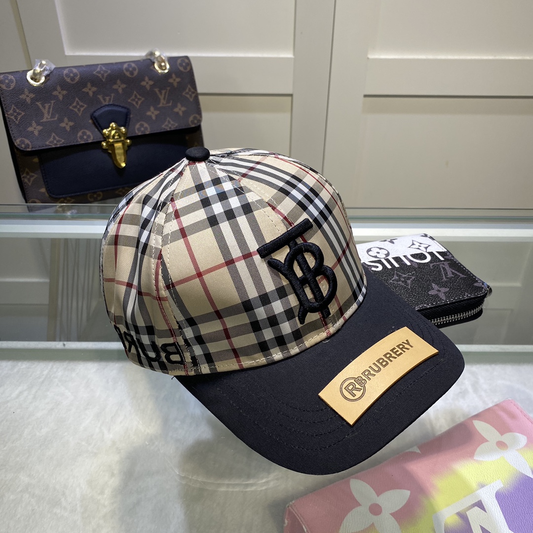 Burberry Monogram Motif Icon Stripe Baseball Cap - DesignerGu