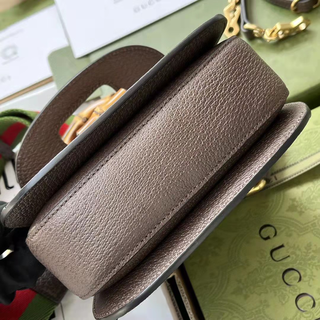 Gucci GG Bamboo Handle Bag（17-12-7.5CM） - DesignerGu