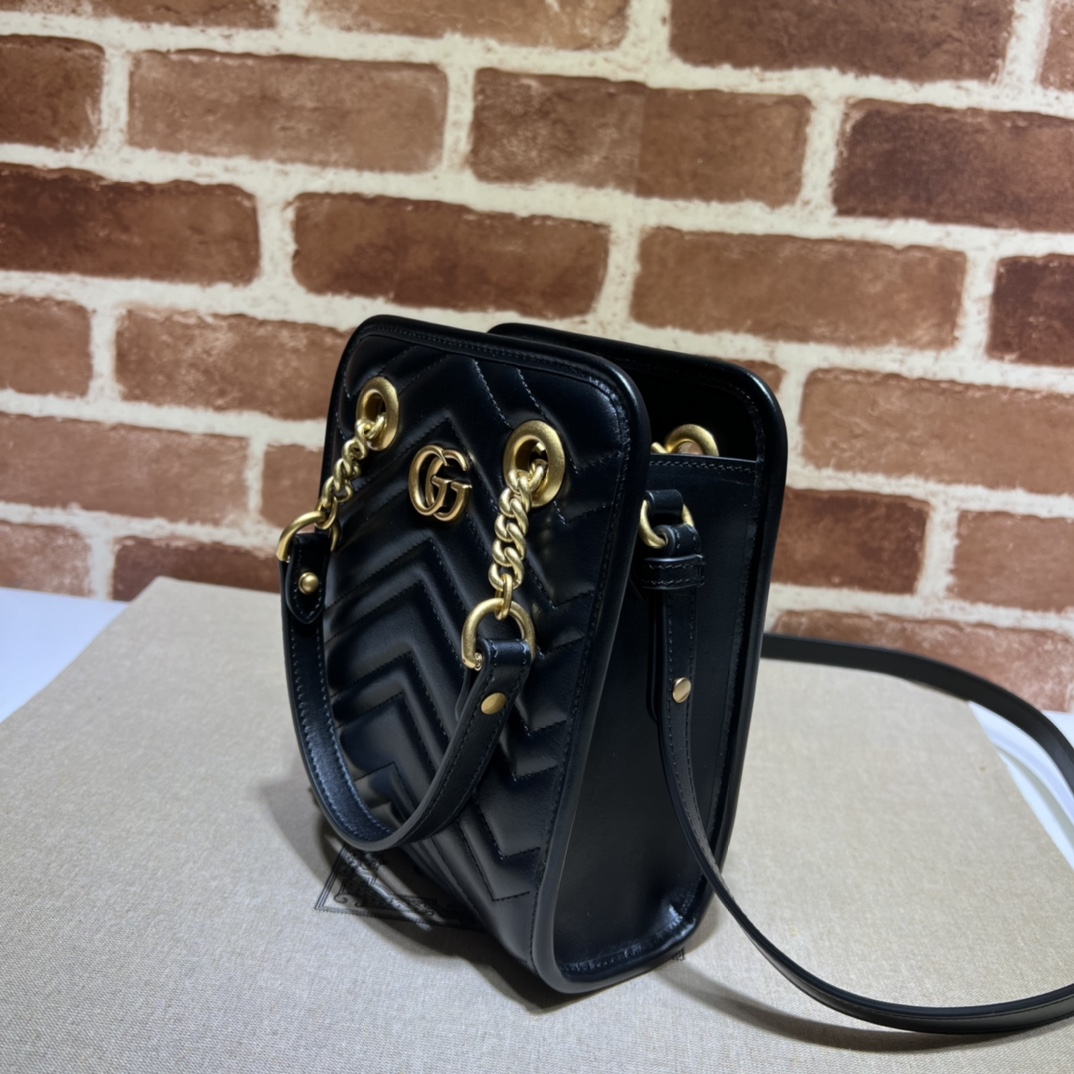 Gucci GG  Marmont Mini Handbag （16-19-7CM） - DesignerGu