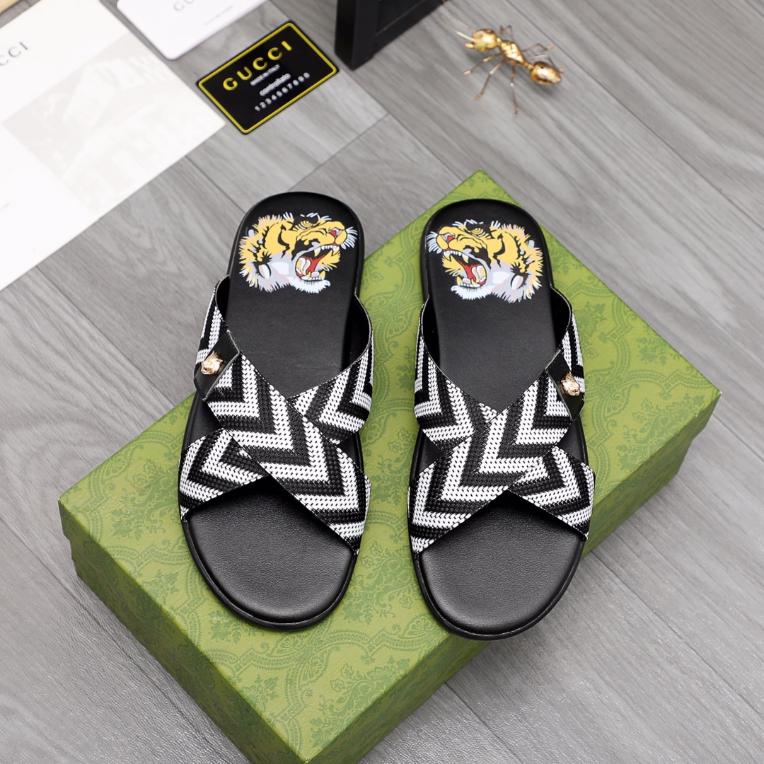 Gucci Web Slide Sandal - DesignerGu