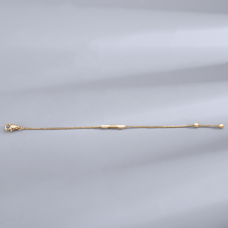 Gucci  Link To Love Bracelet With 'Gucci' Bar - DesignerGu