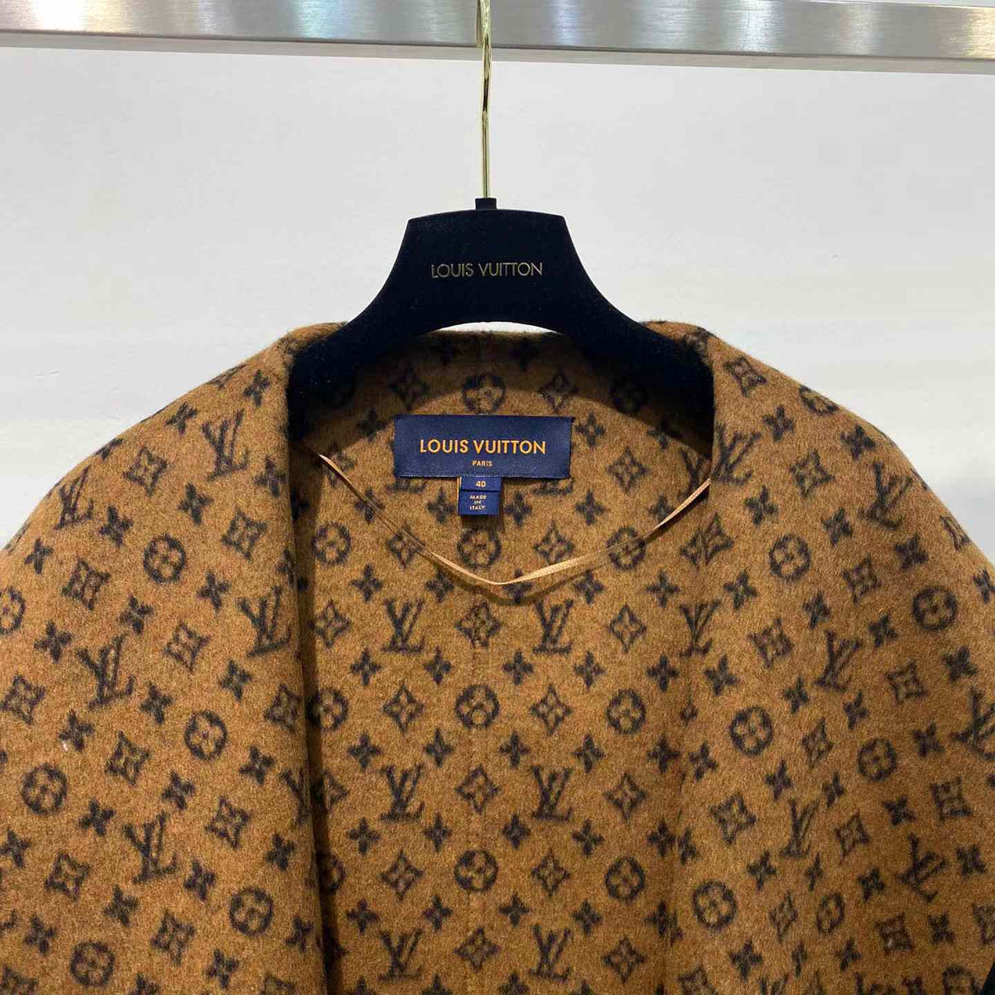 Louis Vuitton Signature Double Face Short Wrap Coat     - DesignerGu