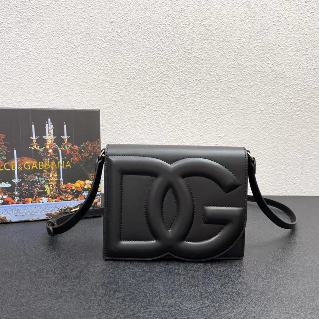 Dolce & Gabbana Calfskin DG Logo Crossbody Bag(20-16-5cm) - DesignerGu