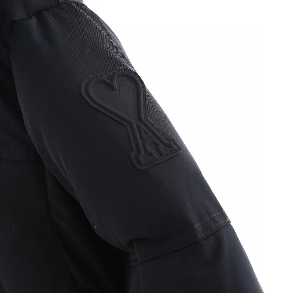 Ami Paris Ami de Coeur-patch padded jacket - DesignerGu