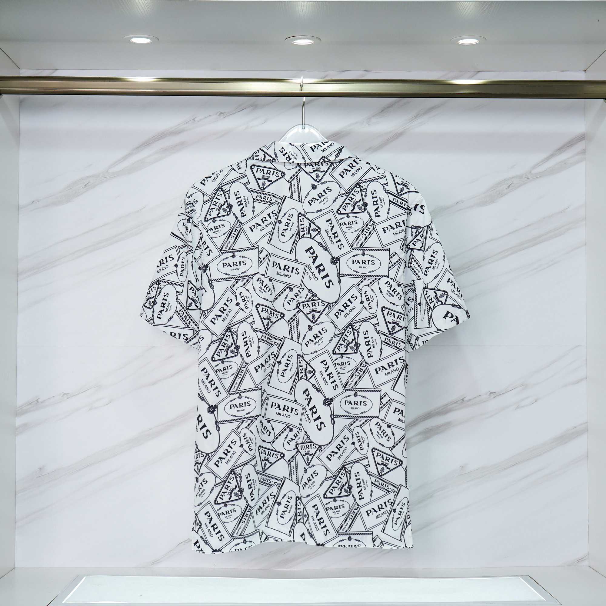 Prada Logo Short Sleeve Shirt & Shorts - DesignerGu