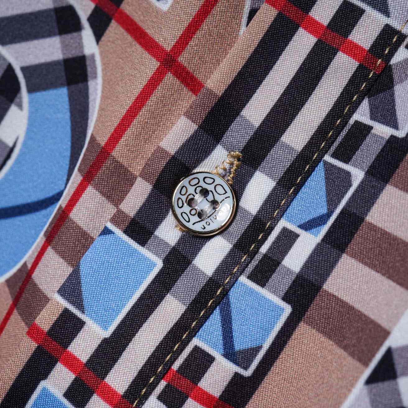 Burberry Vintage Check Logo Short Sleeve Shirt & Shorts - DesignerGu