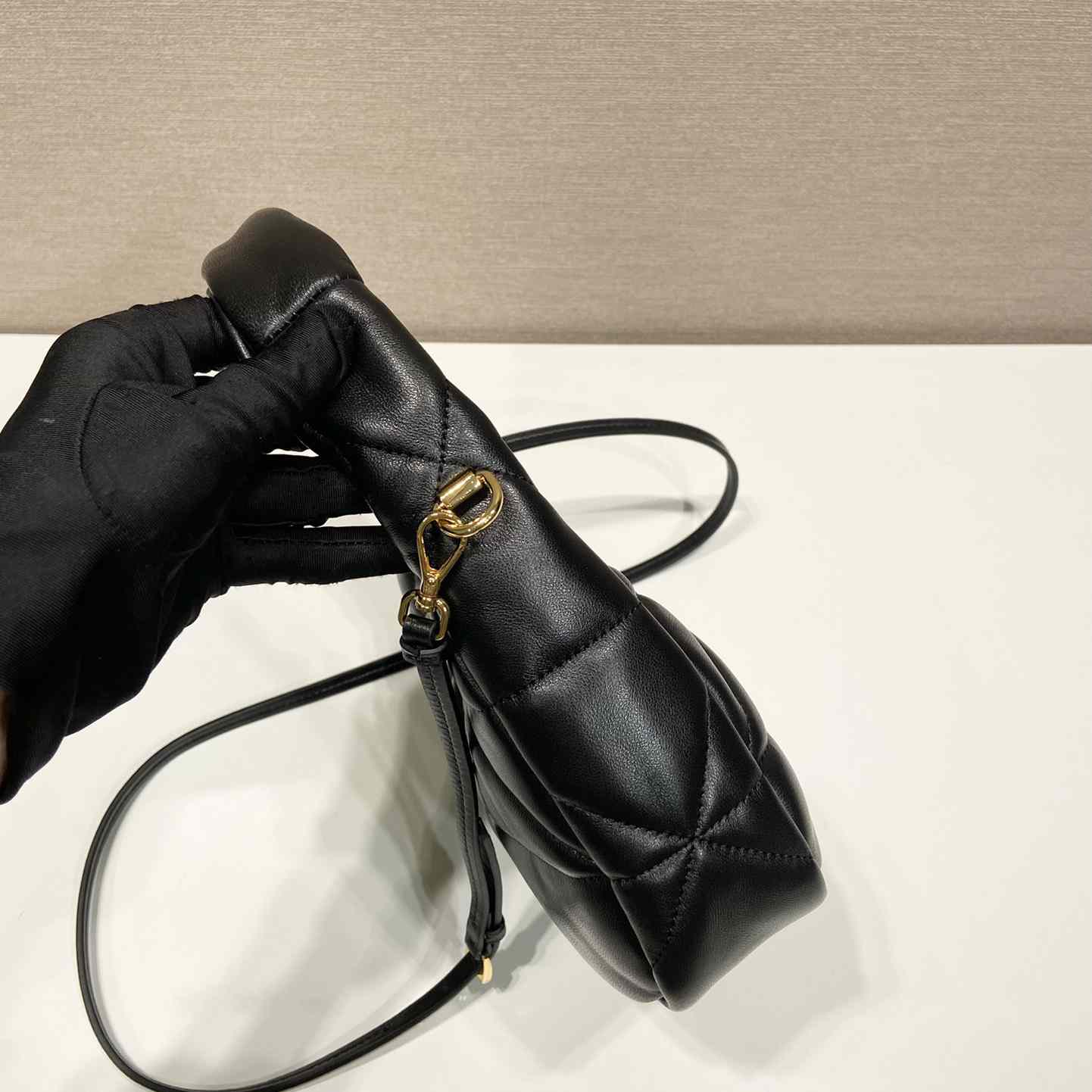 Prada Nappa-Leather Mini Bag With Topstitching - DesignerGu