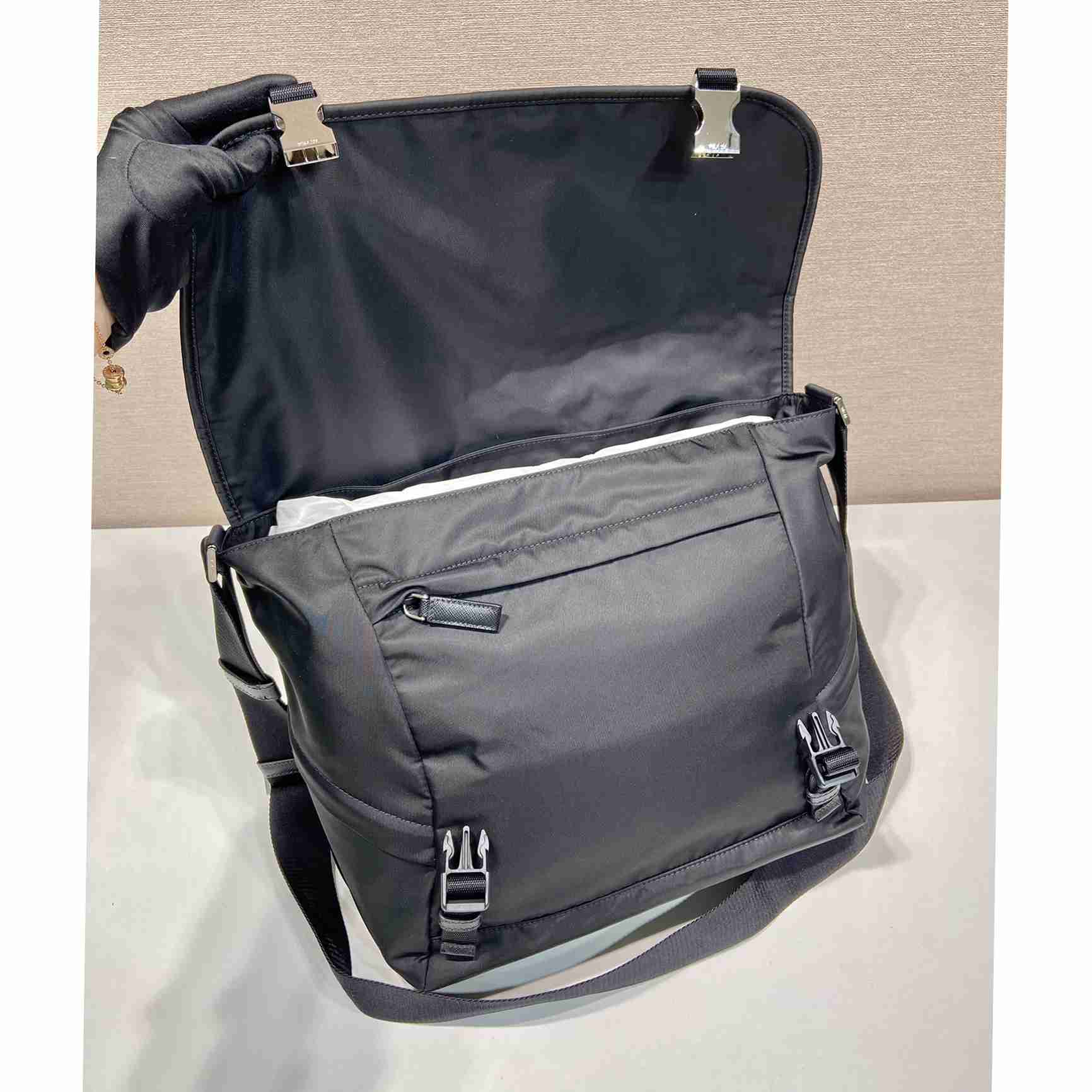 Prada Re-Nylon And Saffiano Shoulder Bag - DesignerGu