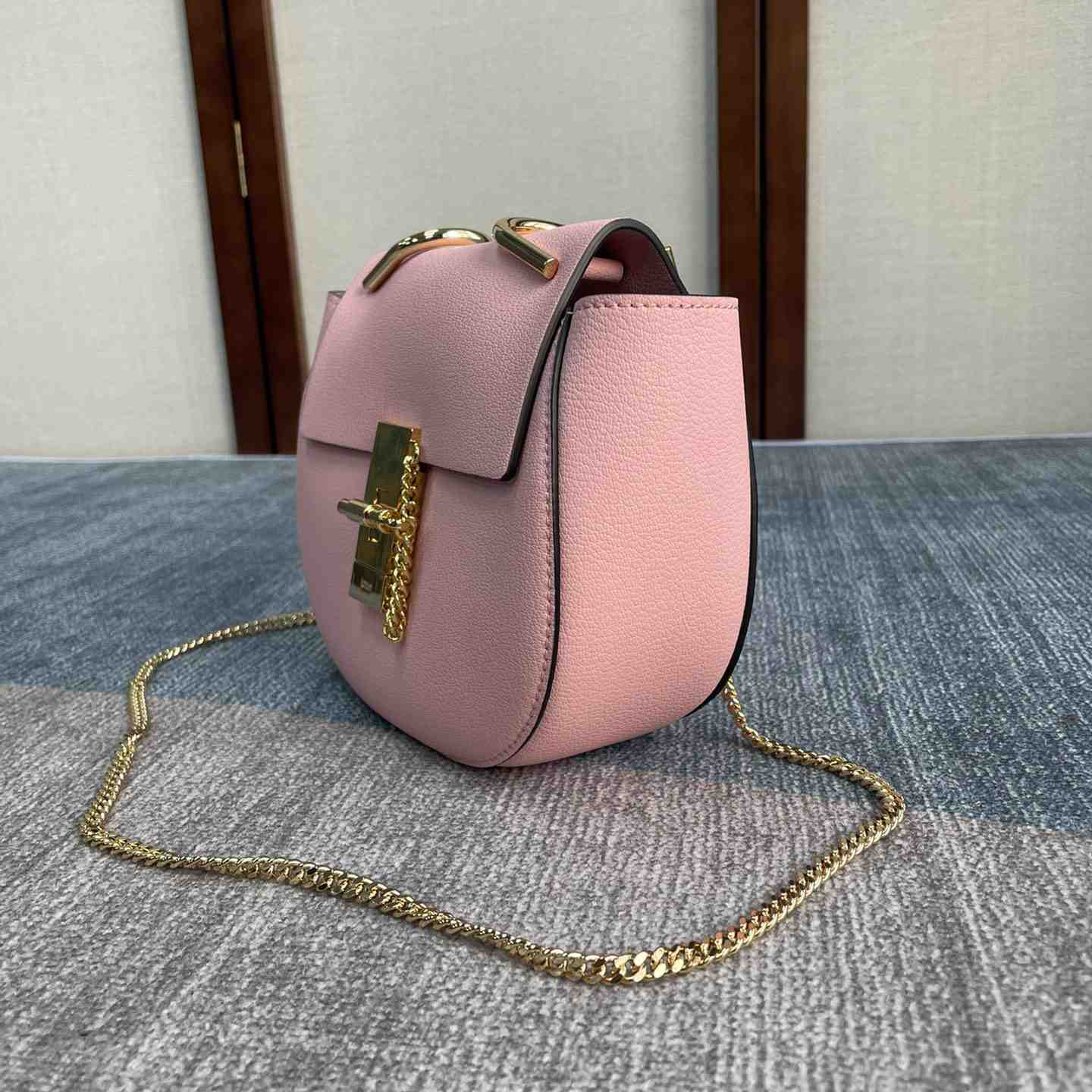 Chloe Drew Shoulder Bag In Small Grain Lambskin(19-7-16cm) - DesignerGu