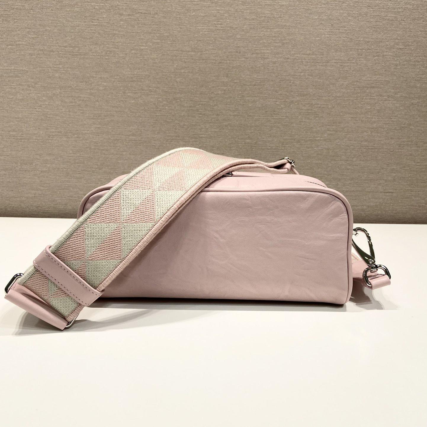 Prada Nappa Antique Leather Multi-pocket Shoulder Bag - DesignerGu