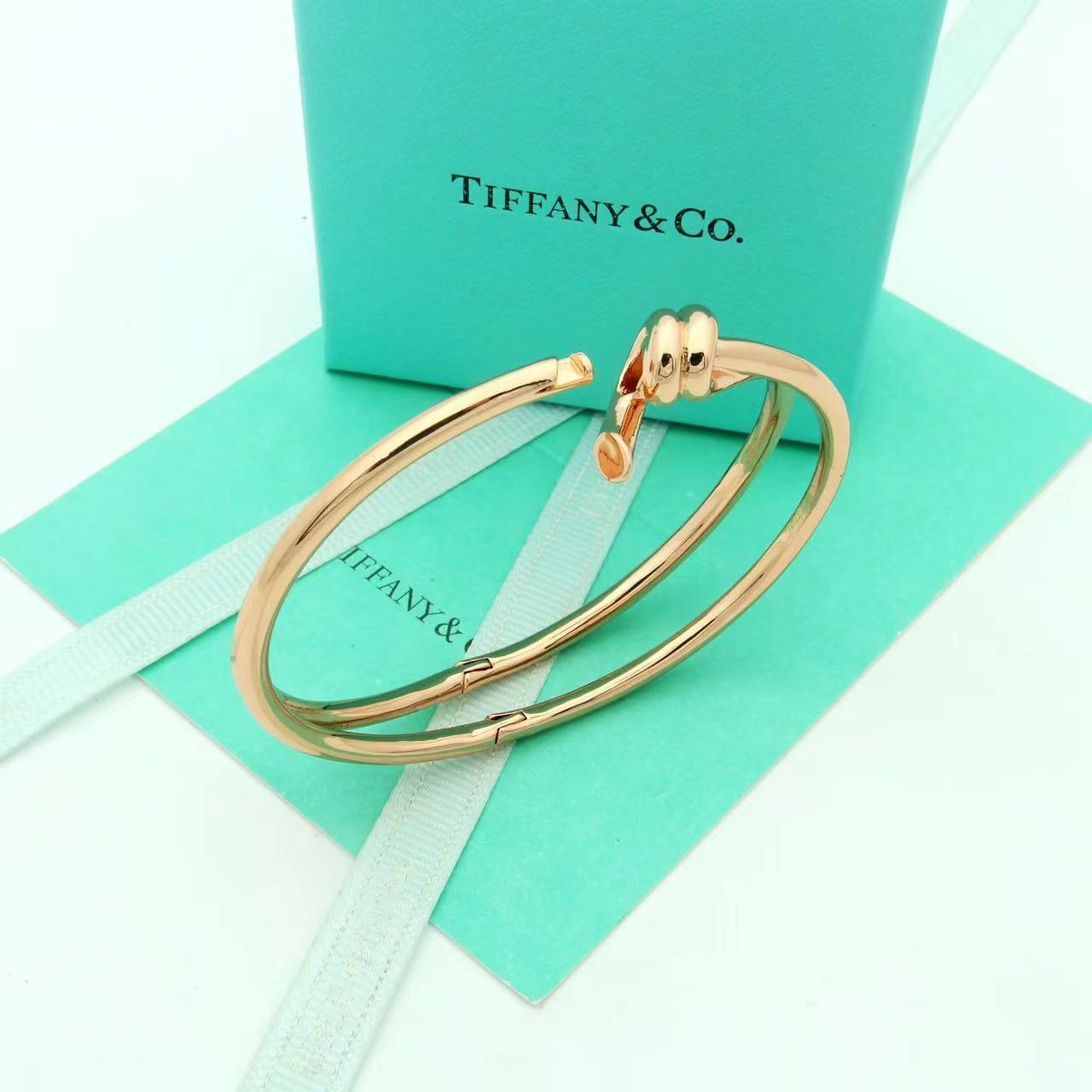 Tiffany&CO Tiffany Knot Double Row Hinged Bangle  - DesignerGu