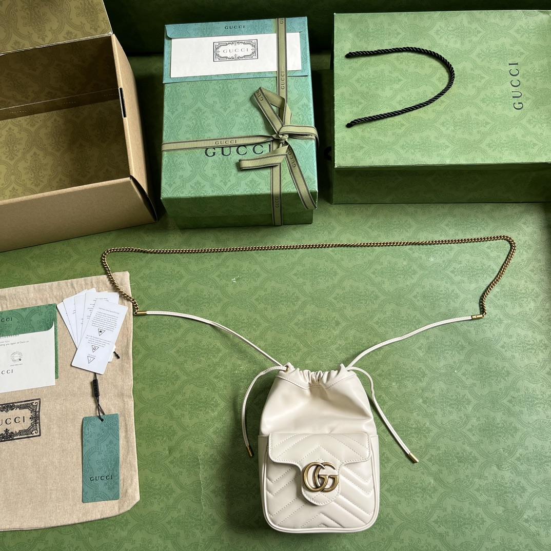 Gucci GG Marmont Mini Bucket Bag - DesignerGu