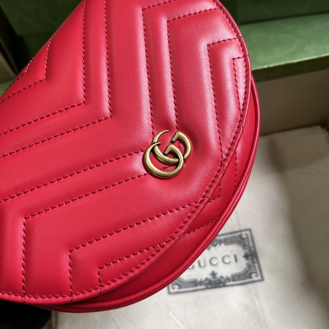 Gucci GG Marmont Matelasse Chain Mini Bag (20x 14.5x 4cm) - DesignerGu
