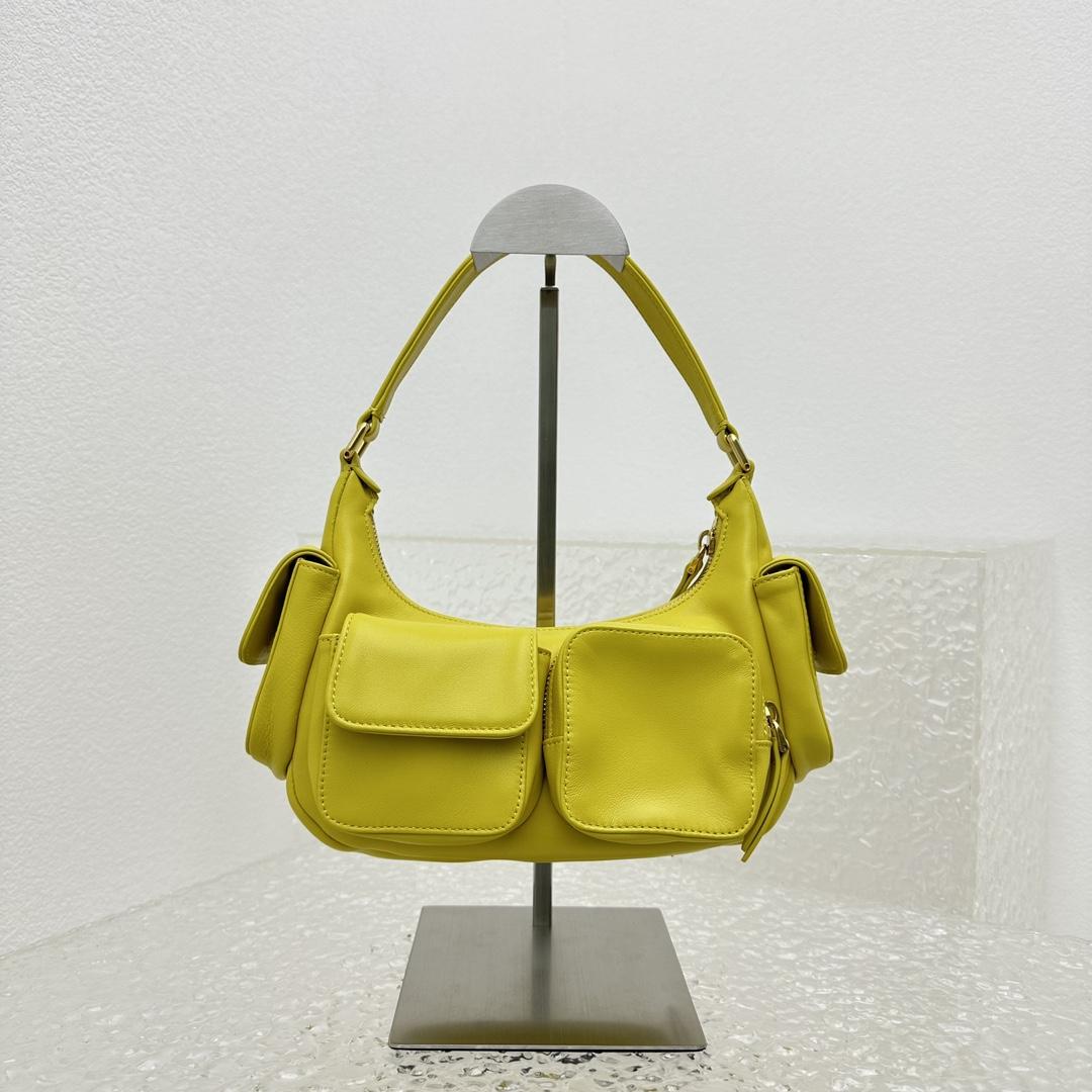 Miu Miu Nappa Leather Pocket Bag - DesignerGu