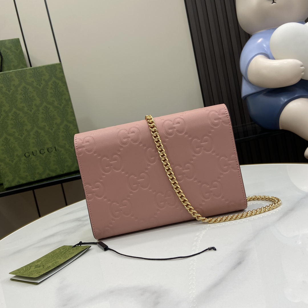 Gucci GG Chain Wallet - DesignerGu