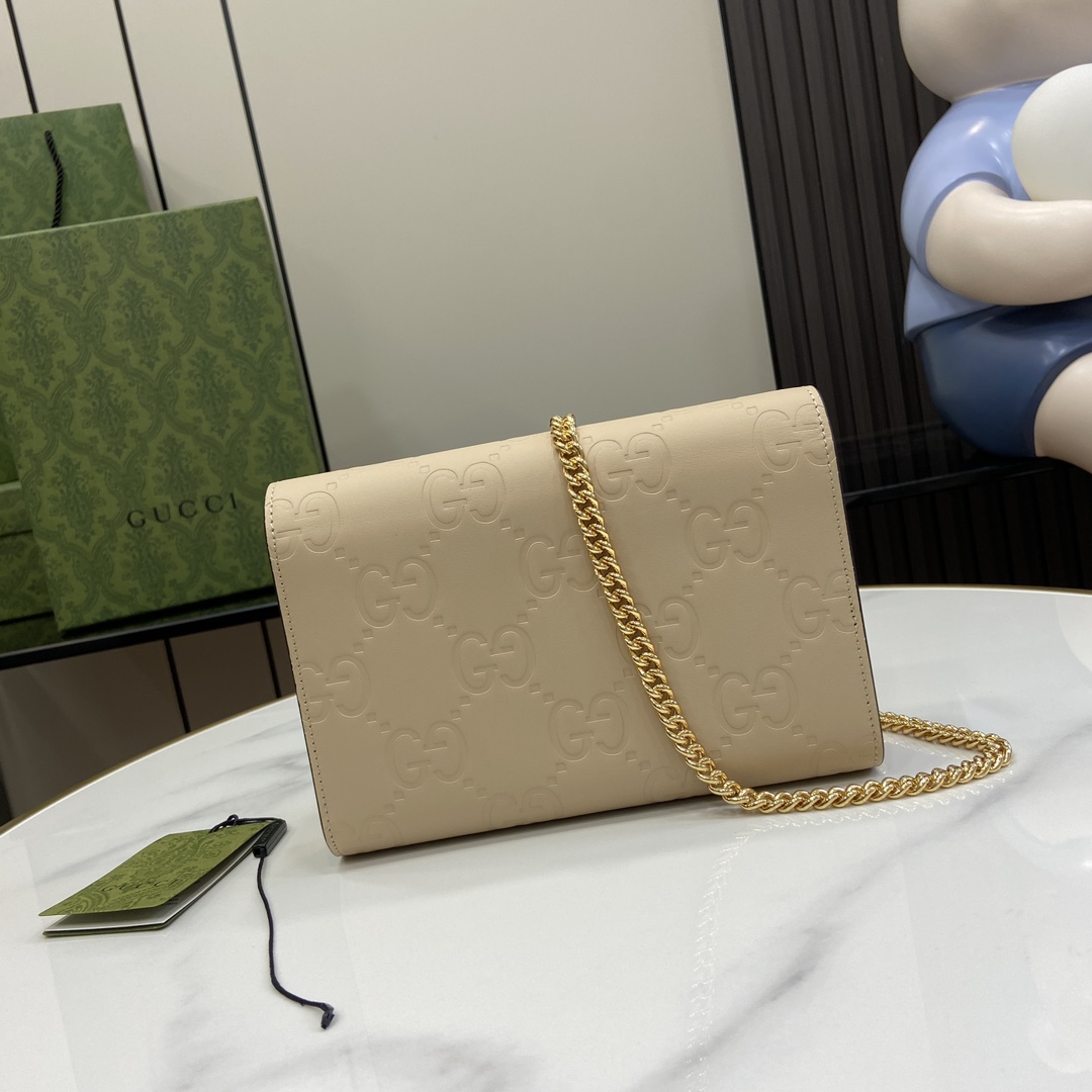 Gucci GG Chain Wallet - DesignerGu
