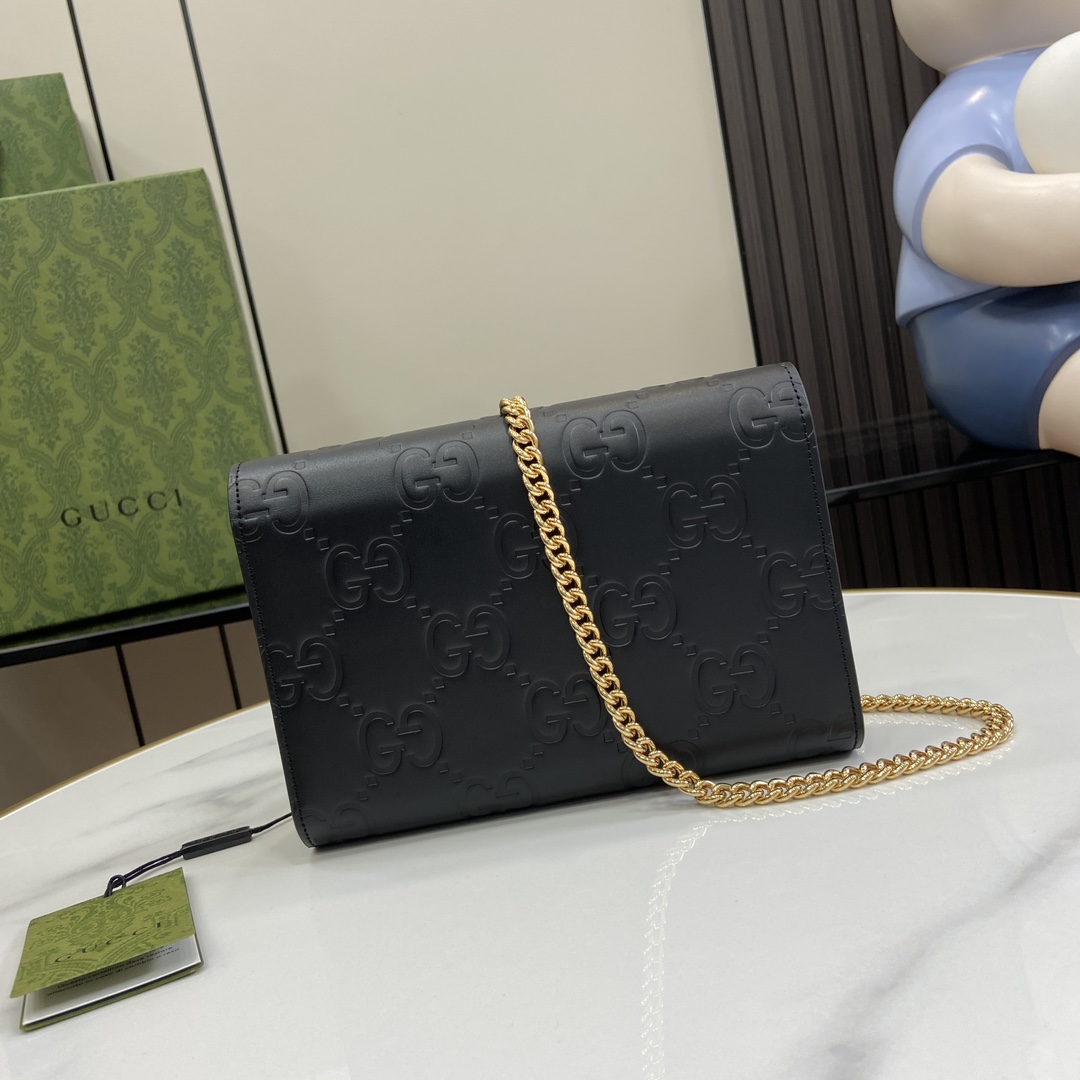 Gucci GG Chain Wallet - DesignerGu