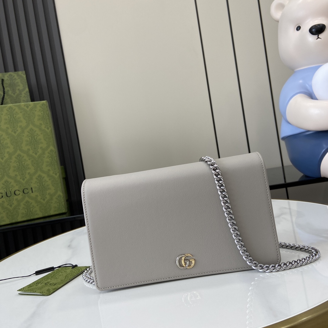 Gucci GG Marmont Chain Wallet - DesignerGu