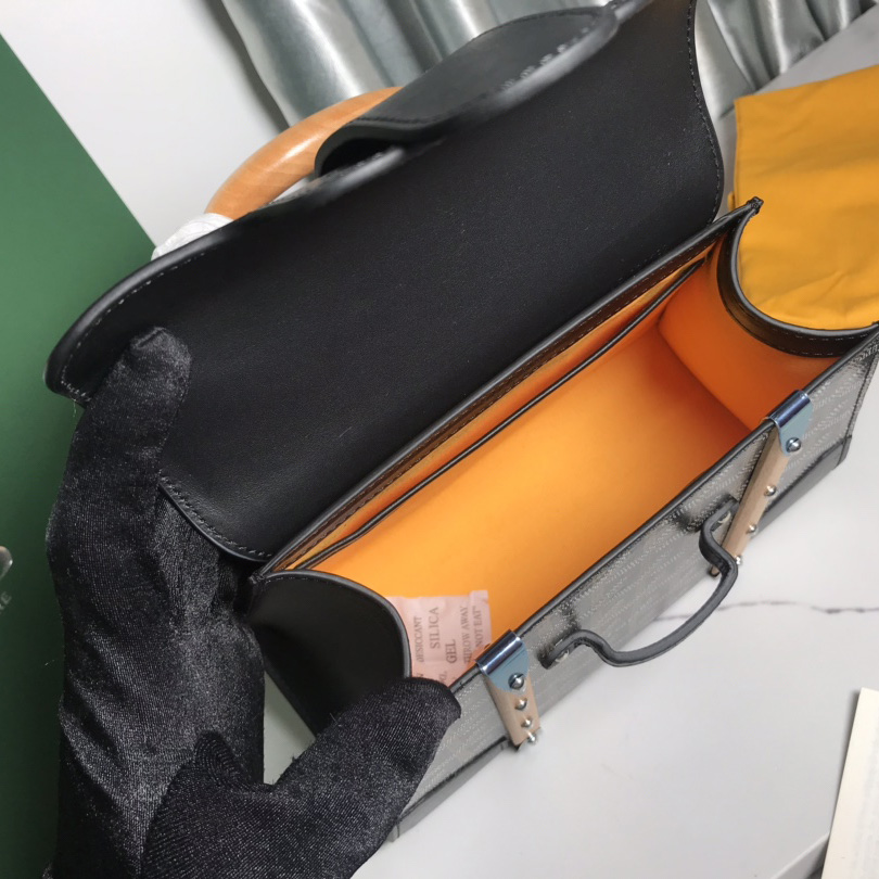 Goyard Goyardine Structure Mini Saigon Black  （ 20-14.5-9cm） - DesignerGu