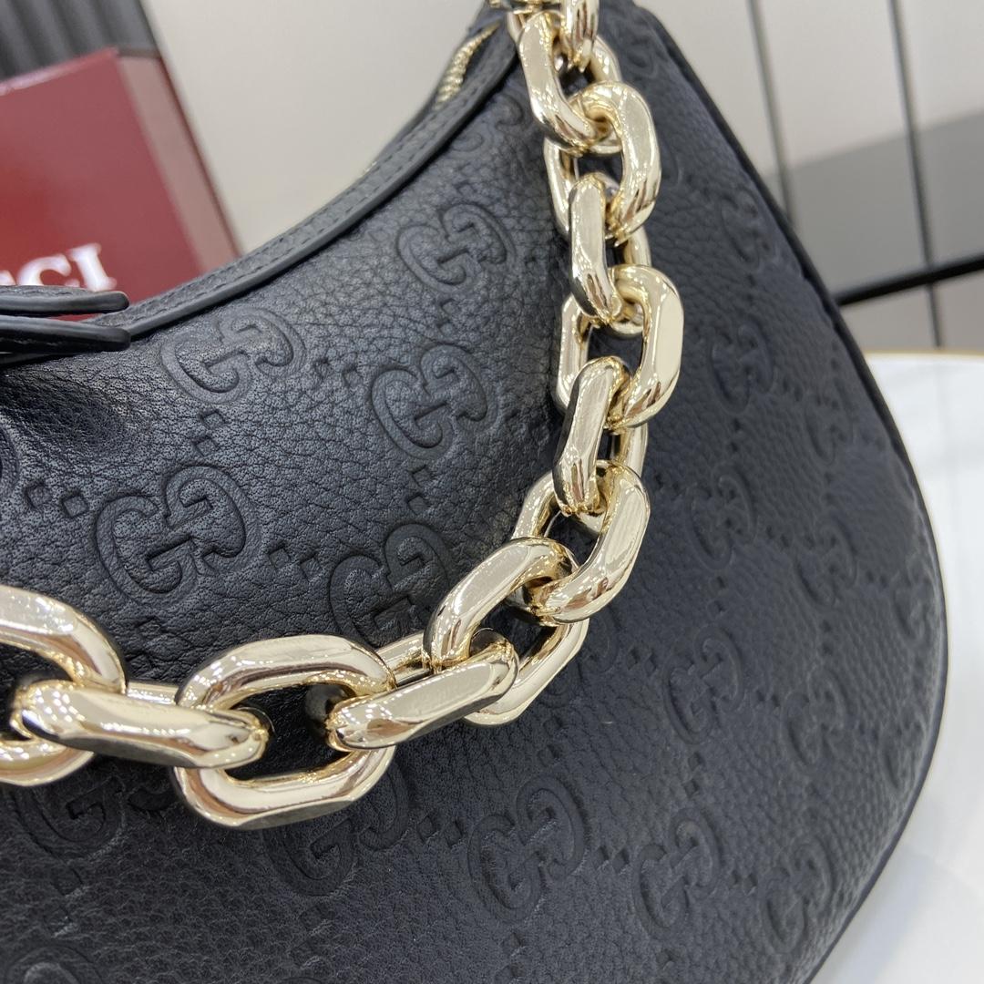Gucci GG Emblem Small Shoulder Bag - DesignerGu