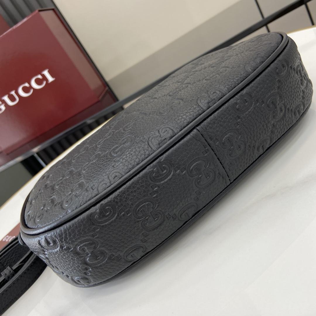 Gucci GG Emblem Small Shoulder Bag - DesignerGu