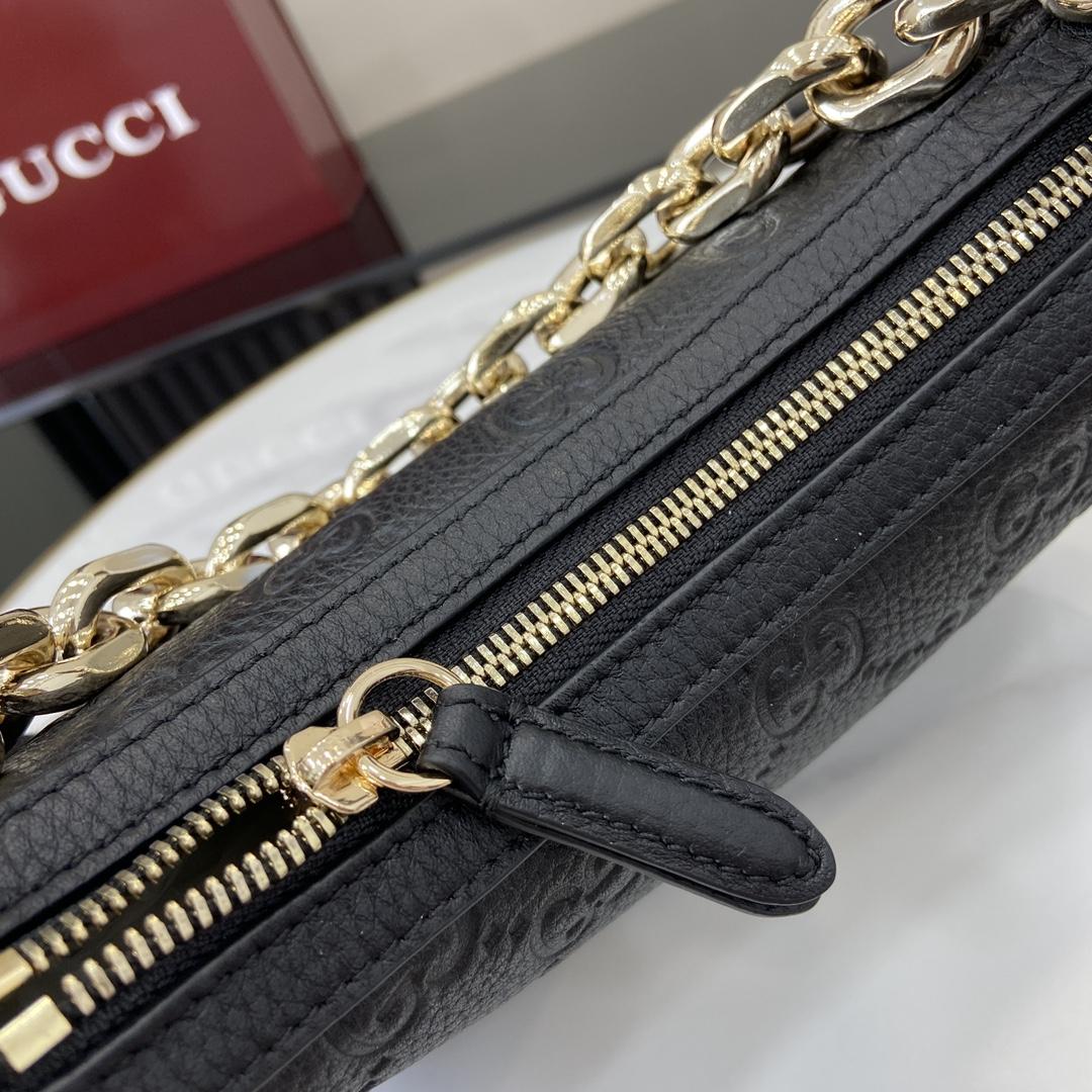 Gucci GG Emblem Small Shoulder Bag - DesignerGu