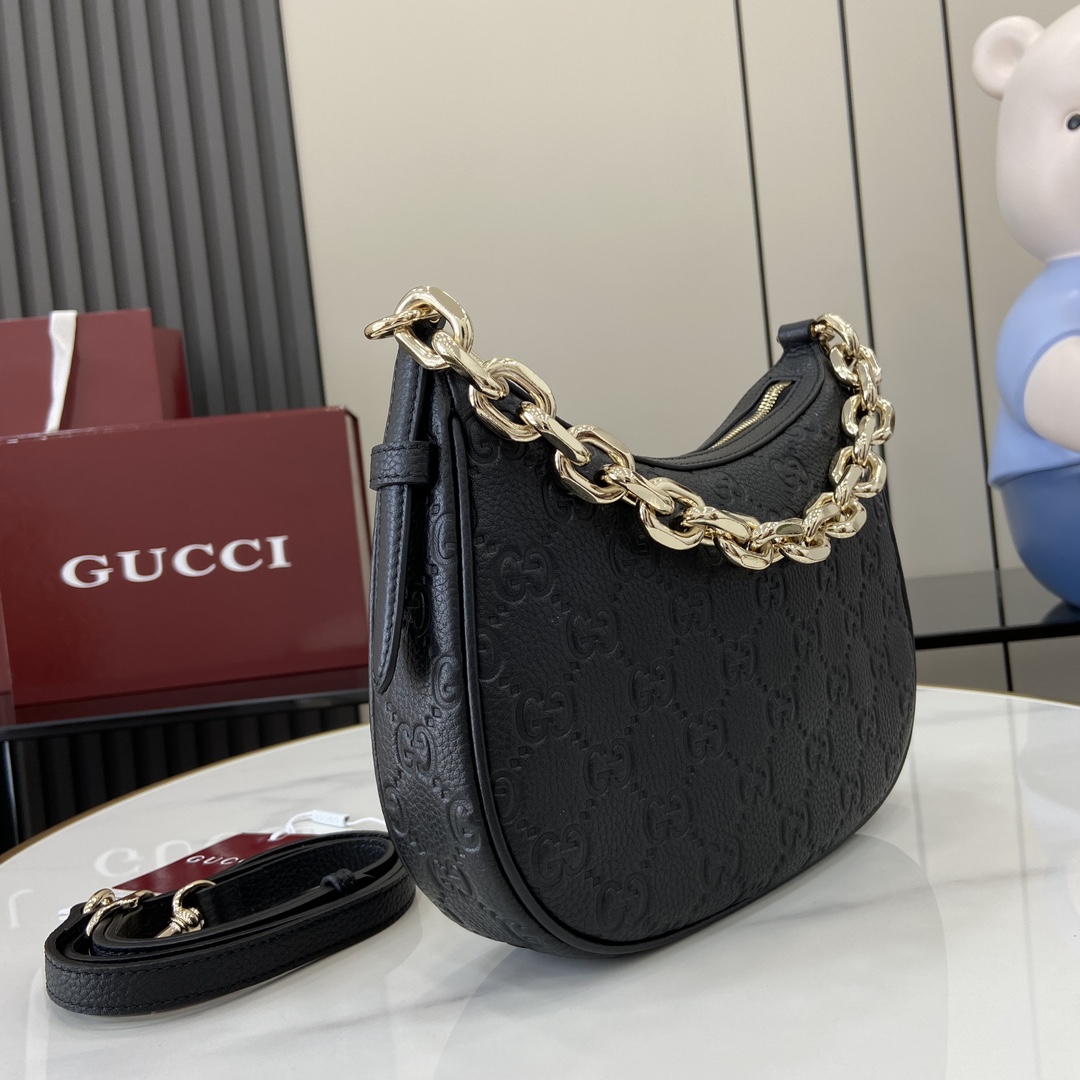 Gucci GG Emblem Small Shoulder Bag - DesignerGu