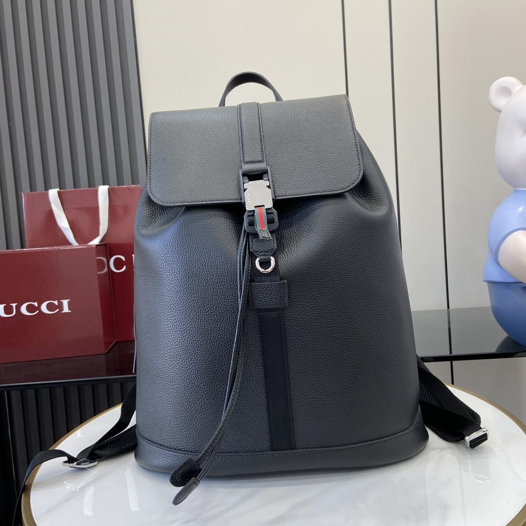 Gucci Large Backpack With Web - DesignerGu