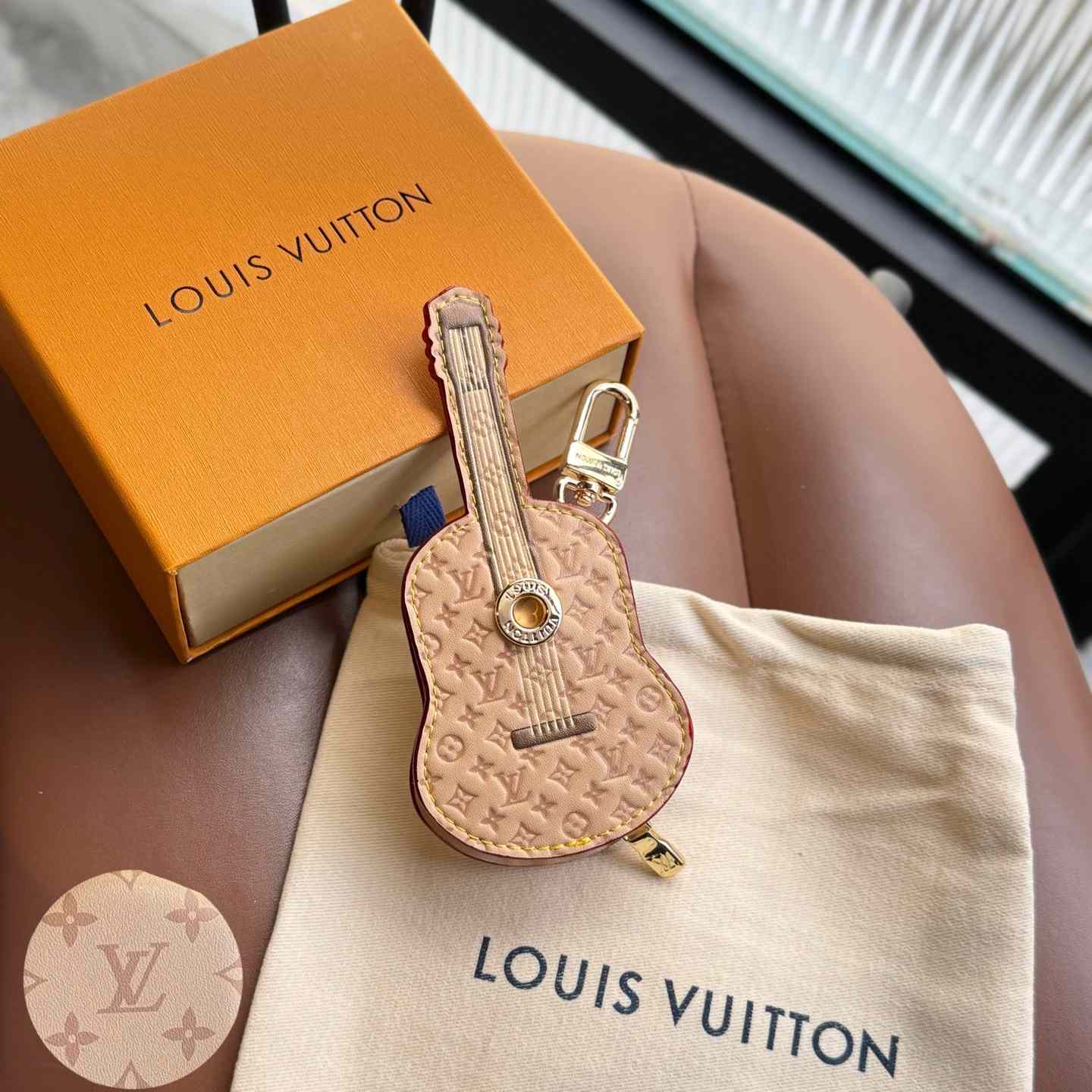 Louis Vuitton Guitar Pouch Bag Charm   M02032 - DesignerGu