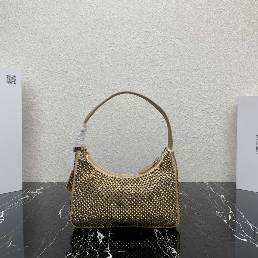Prada Crystal Re-Edition 2000 Mini-bag  (23-13-5cm) - DesignerGu