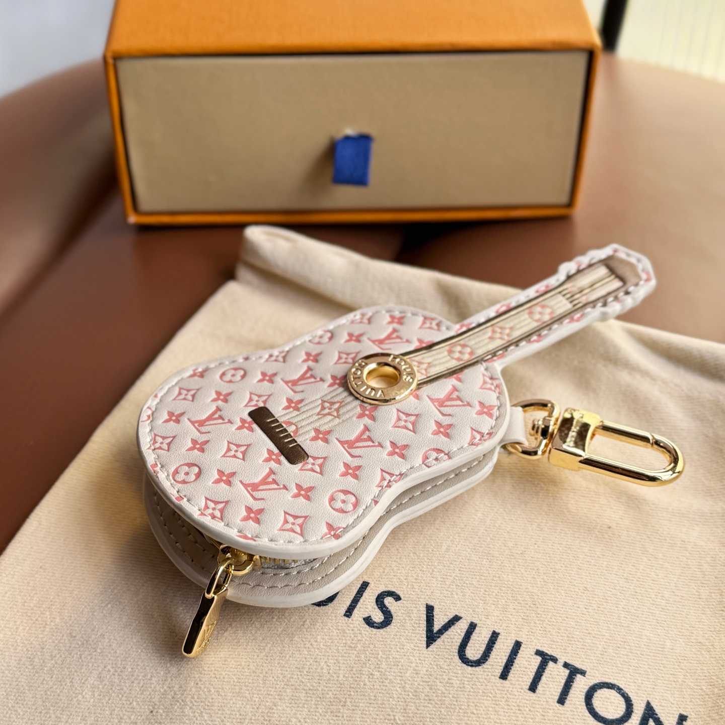 Louis Vuitton Guitar Pouch Bag Charm   M02032 - DesignerGu