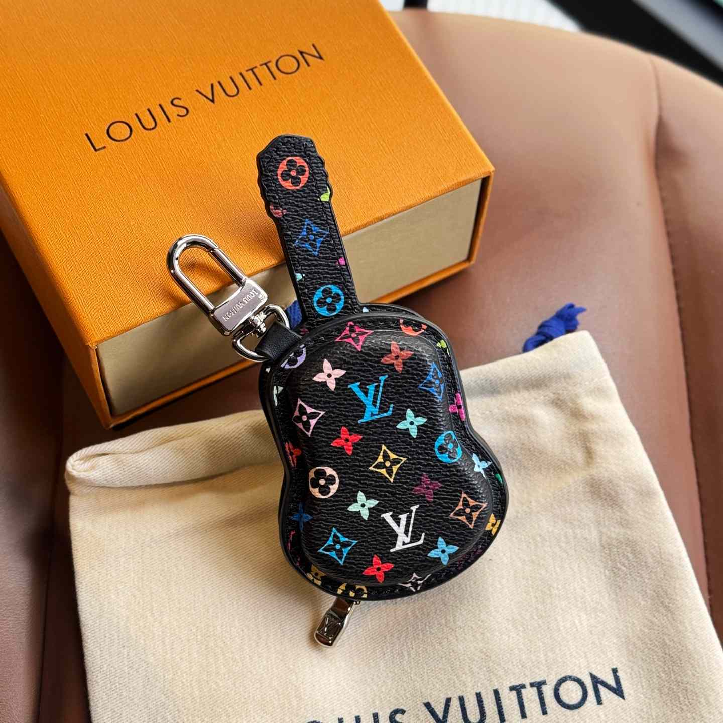 Louis Vuitton Guitar Pouch Bag Charm   M02032 - DesignerGu