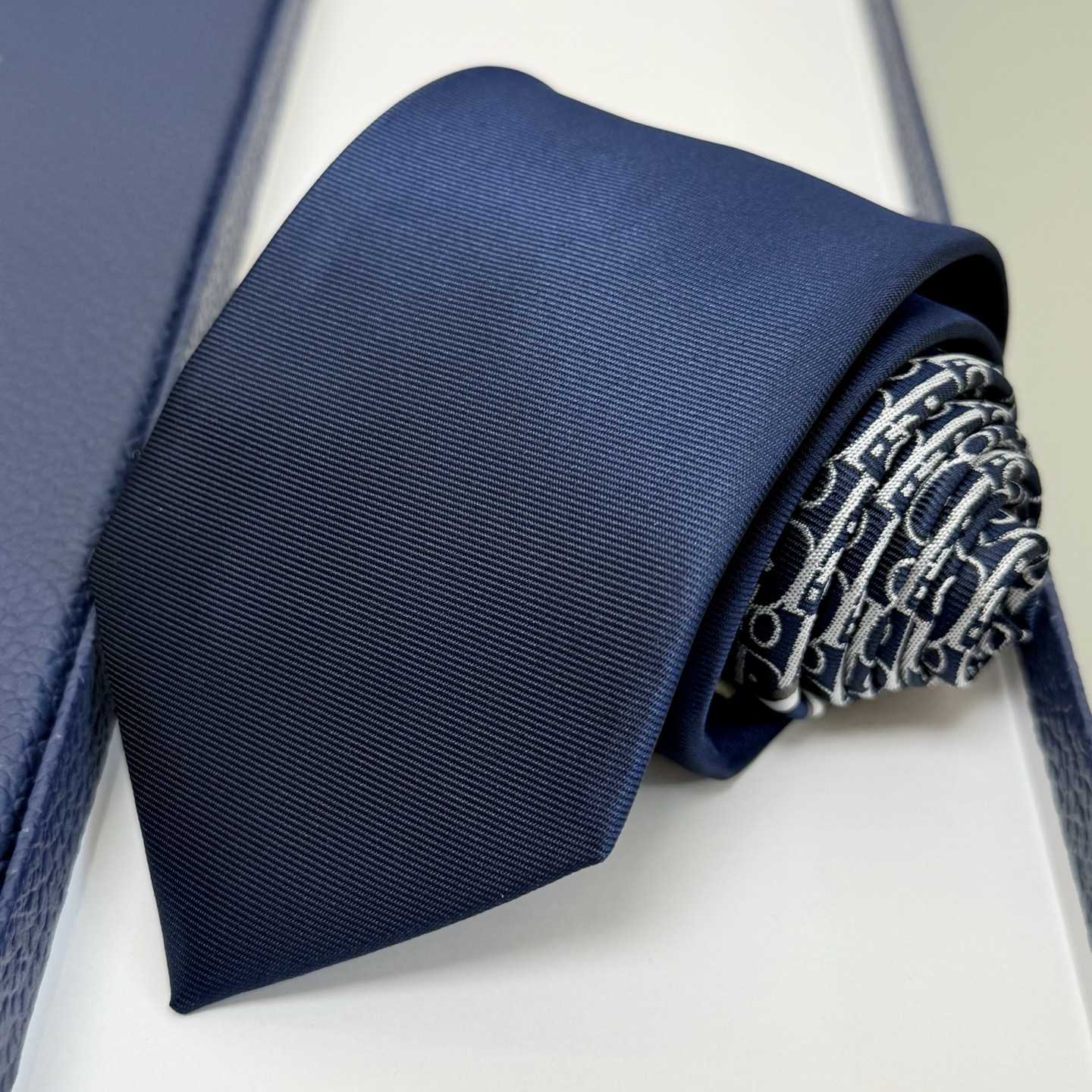 Dior Striped Dior Oblique Tie - DesignerGu