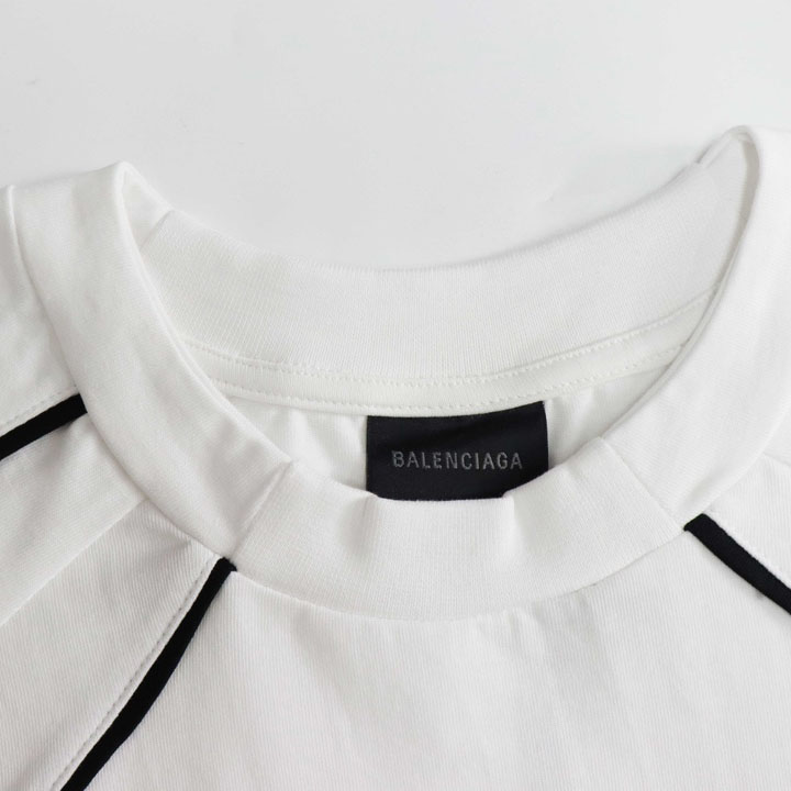 Balenciaga Paris Soccer T-Shirt Oversized In White - DesignerGu