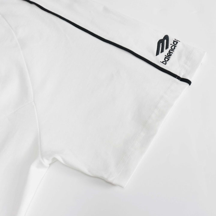 Balenciaga Paris Soccer T-Shirt Oversized In White - DesignerGu
