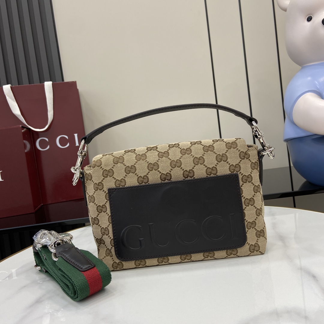 Gucci Small GG Crossbody Bag With Web - DesignerGu