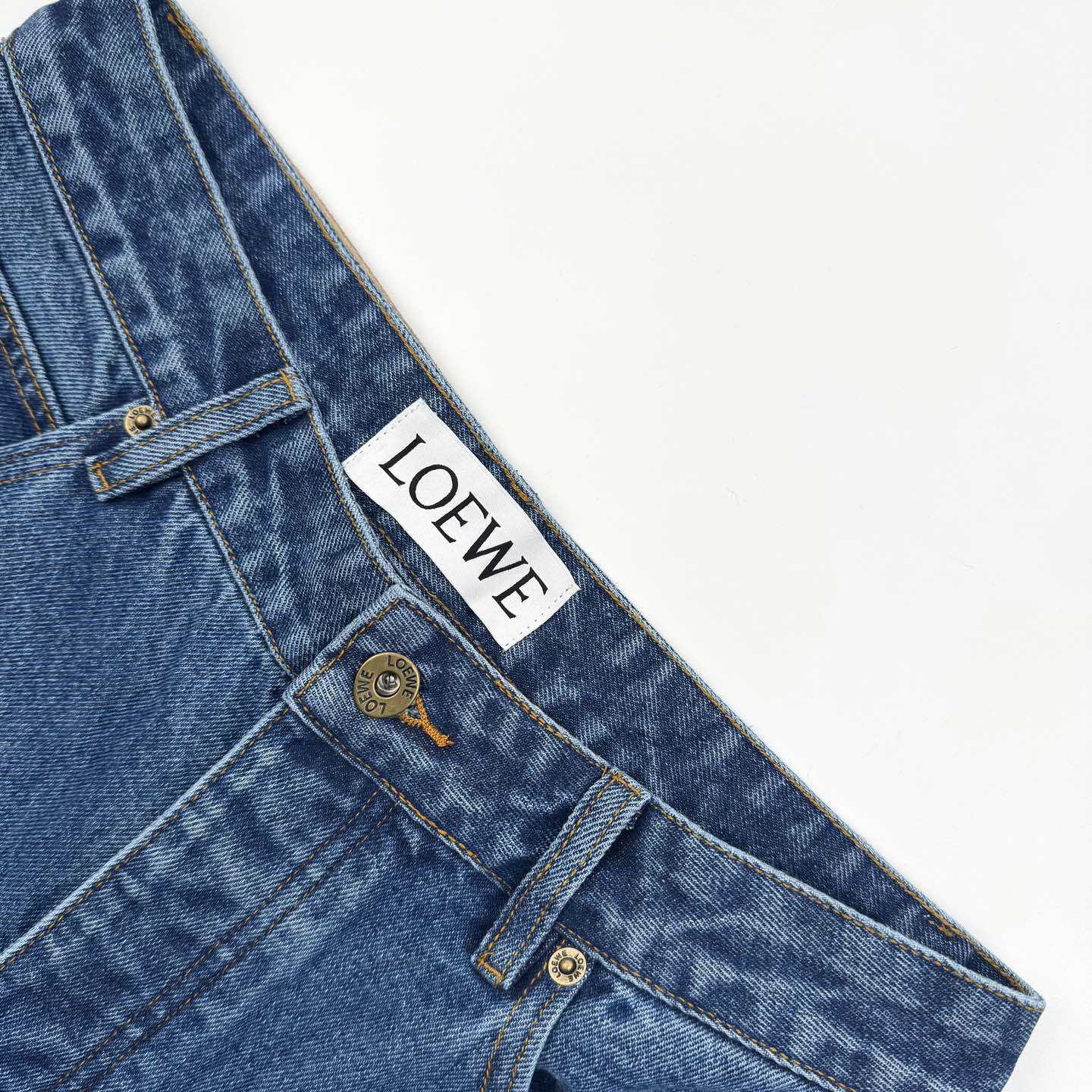 Loewe Anagram Baggy Jeans 'Blue Denim' - DesignerGu
