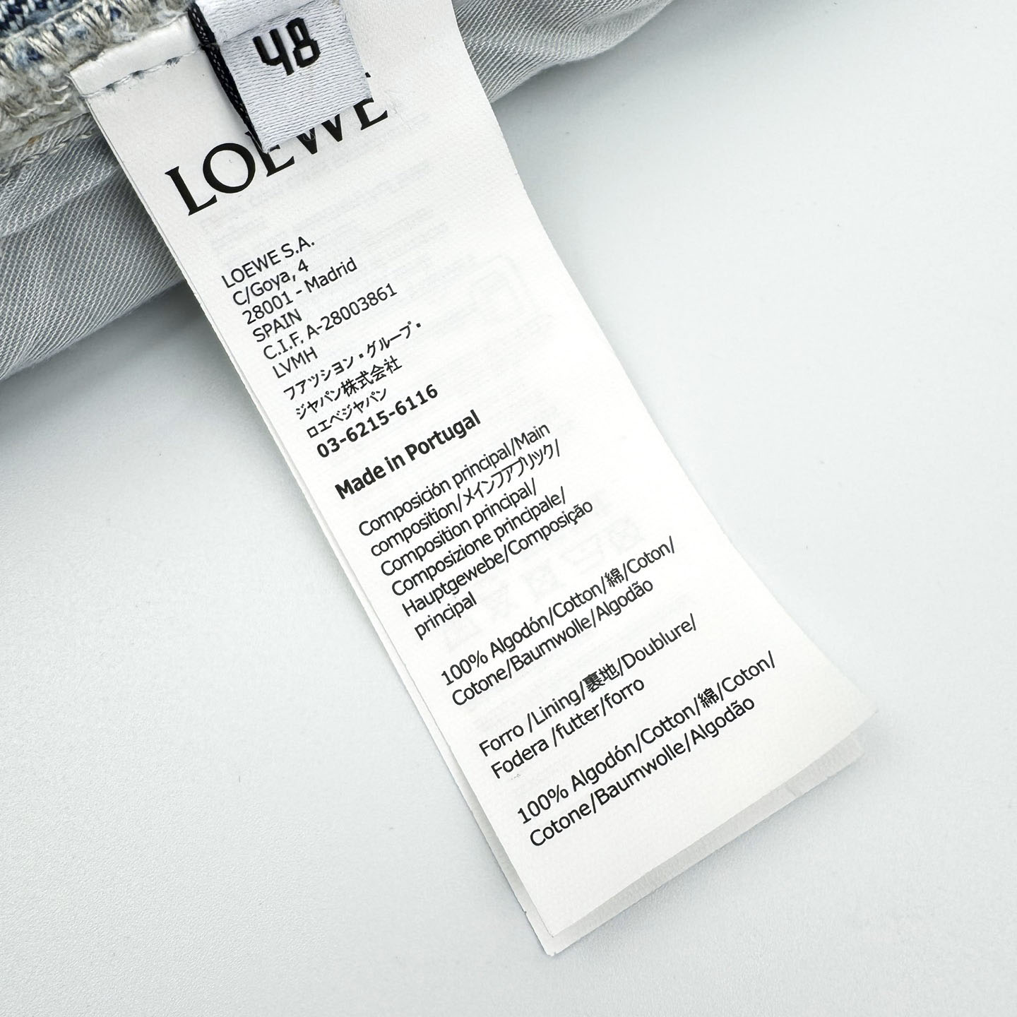 Loewe Anagram Baggy Jeans 'Blue Denim' - DesignerGu