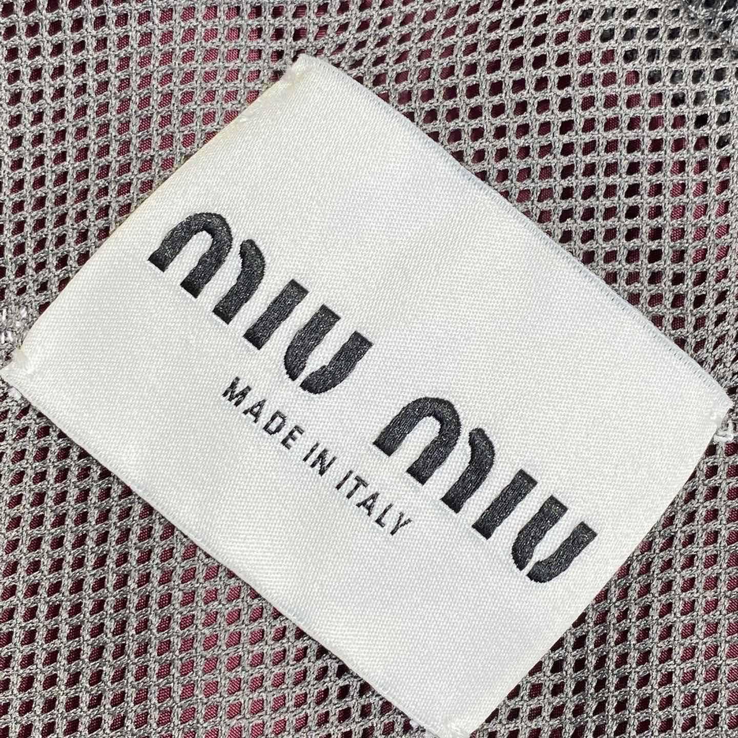 Miu Miu Technical Silk Zipper Blouson Jacket - DesignerGu