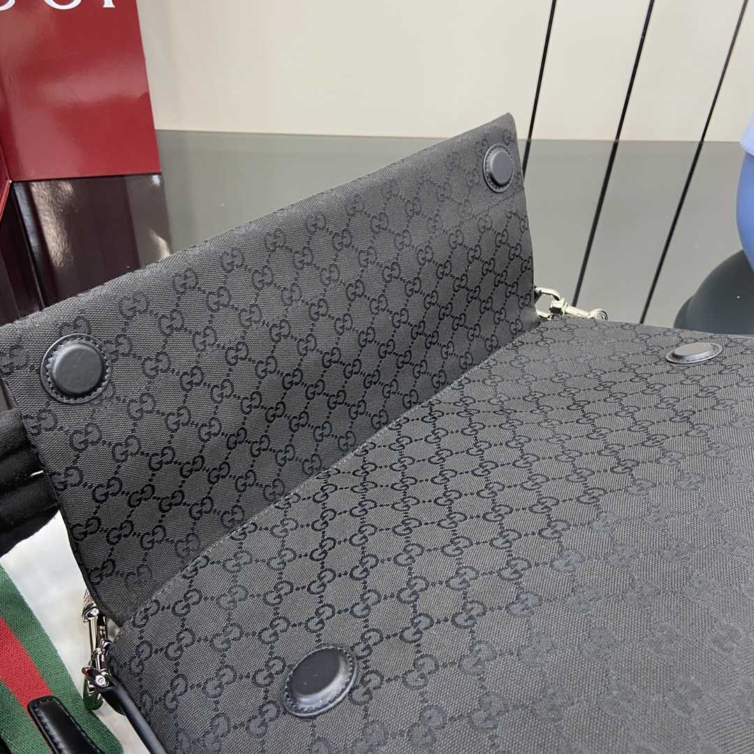 Gucci Medium GG Crossbody Bag With Web - DesignerGu