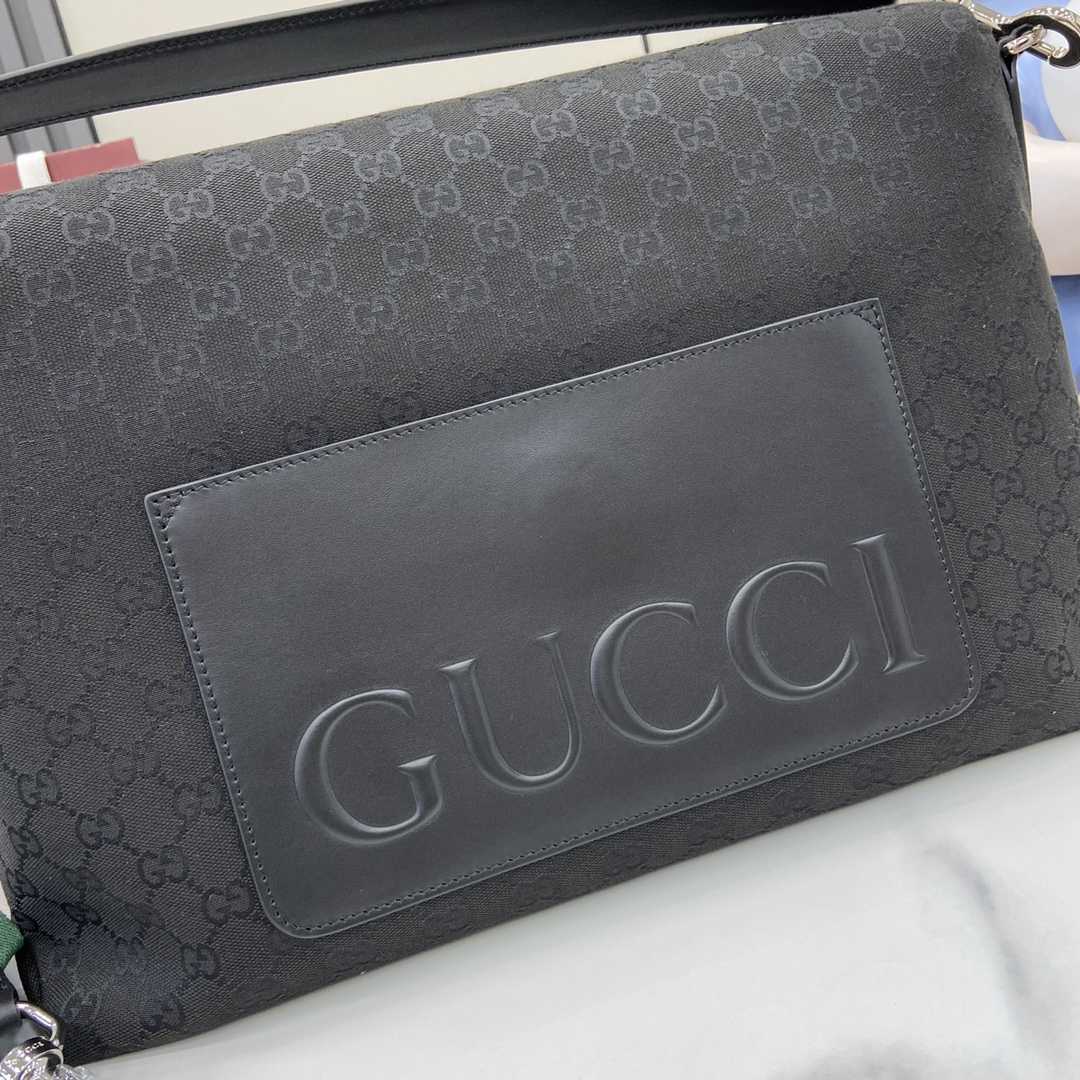 Gucci Medium GG Crossbody Bag With Web - DesignerGu