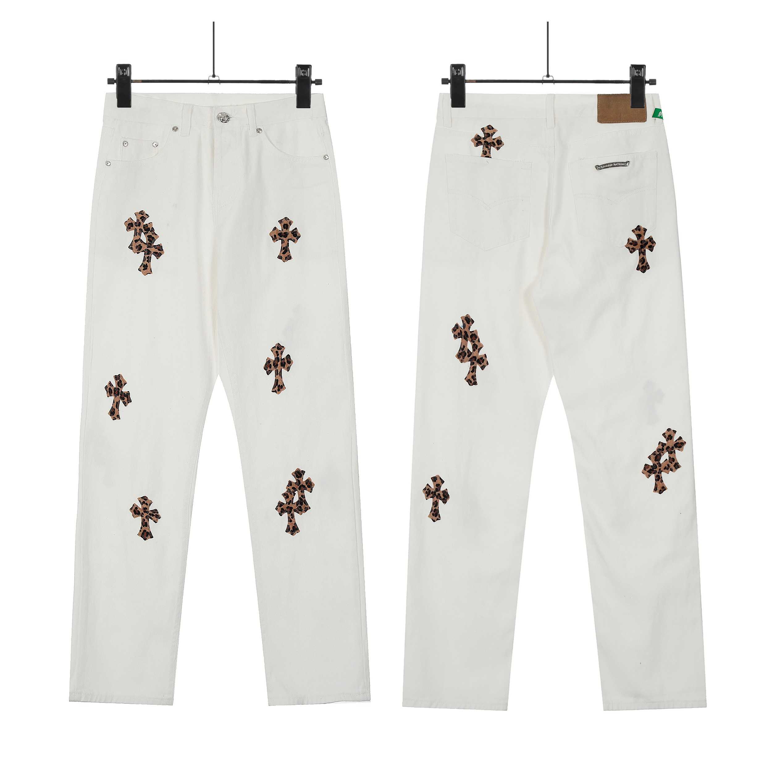 Chrome Hearts Cross Patch Jeans - DesignerGu