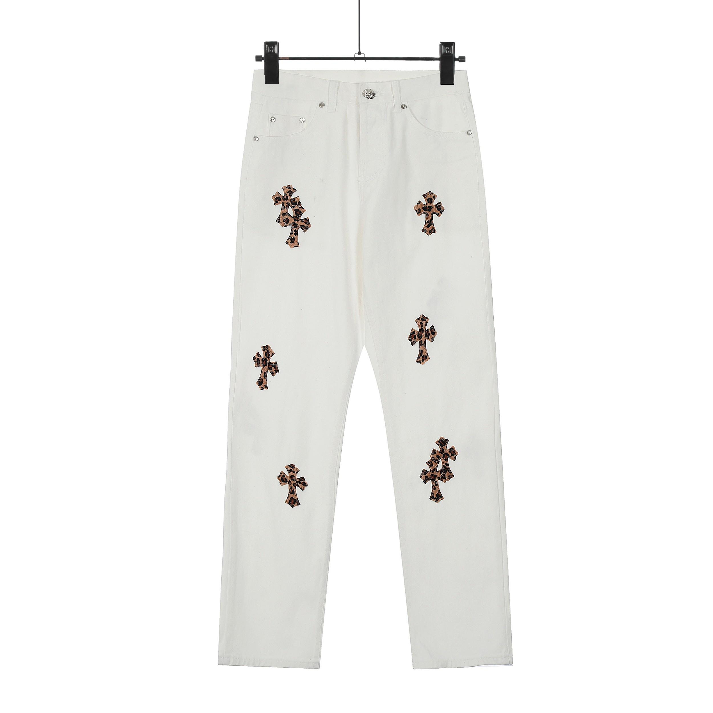 Chrome Hearts Cross Patch Jeans - DesignerGu