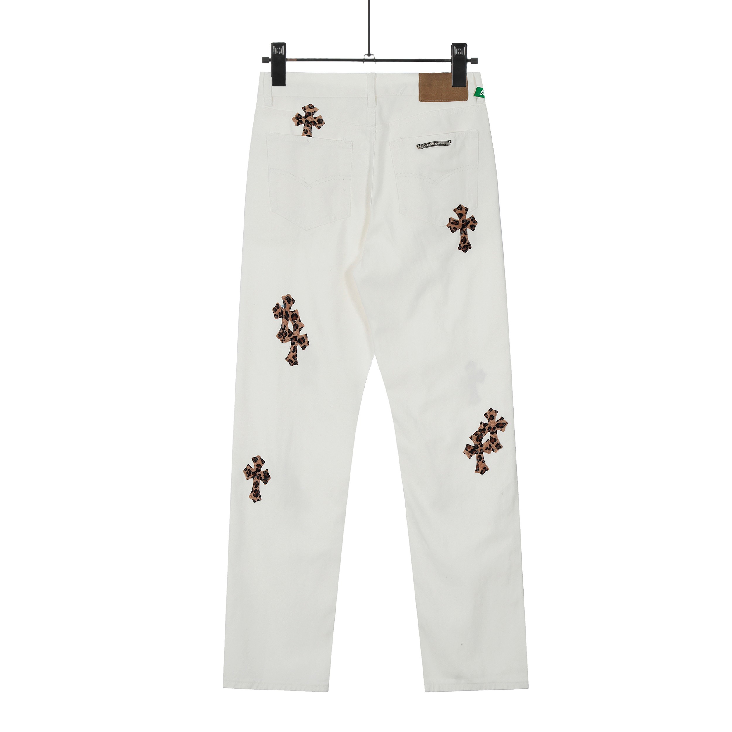 Chrome Hearts Cross Patch Jeans - DesignerGu
