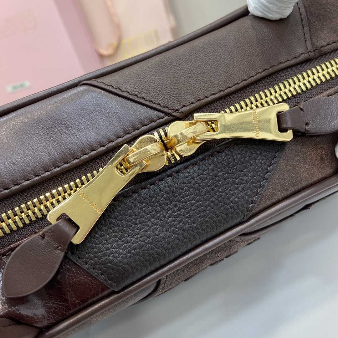 Miu Miu Beau Leather Patchwork Bag - DesignerGu