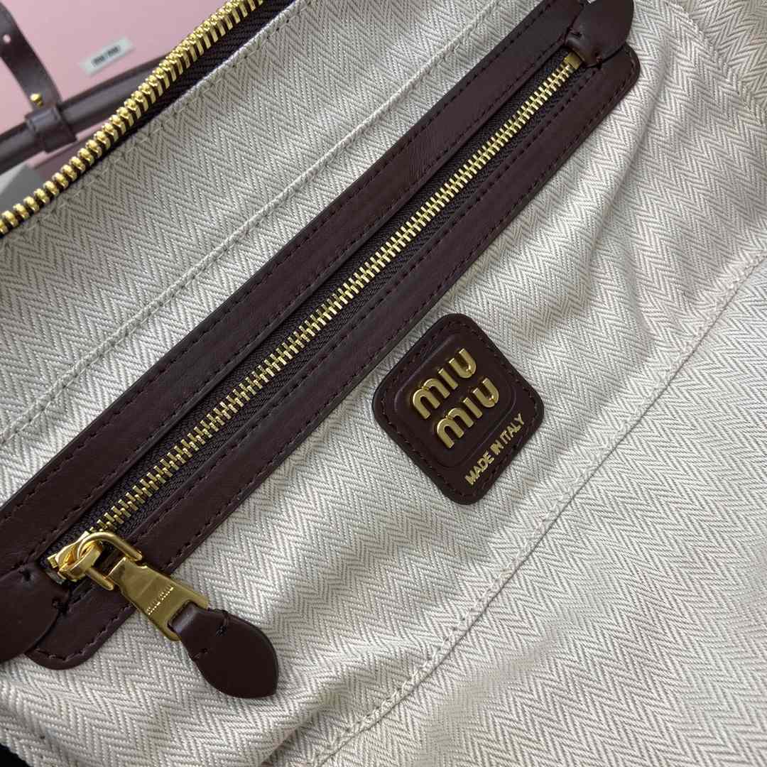 Miu Miu Beau Leather Patchwork Bag - DesignerGu