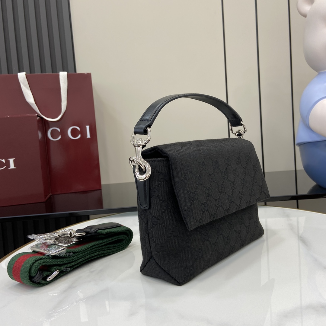 Gucci Small GG Crossbody Bag With Web - DesignerGu
