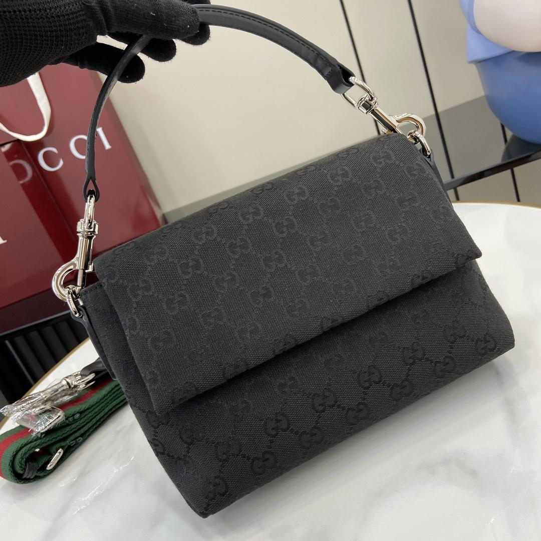 Gucci Small GG Crossbody Bag With Web - DesignerGu