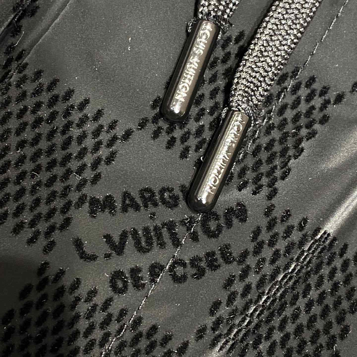 Louis Vuitton Flocked Damier Technical Track Pants   1AHCDQ - DesignerGu